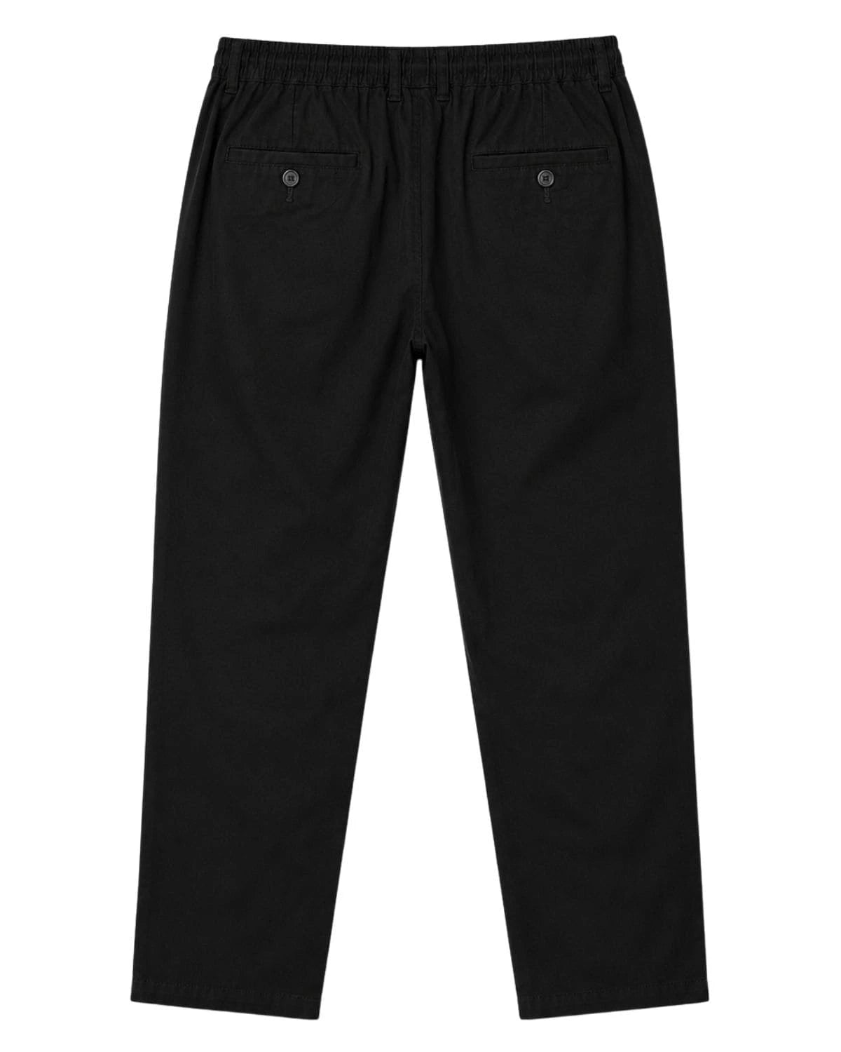 Duże męskie spodnie chinosy lniane Double Urban Outfitters CP-4104 czarne