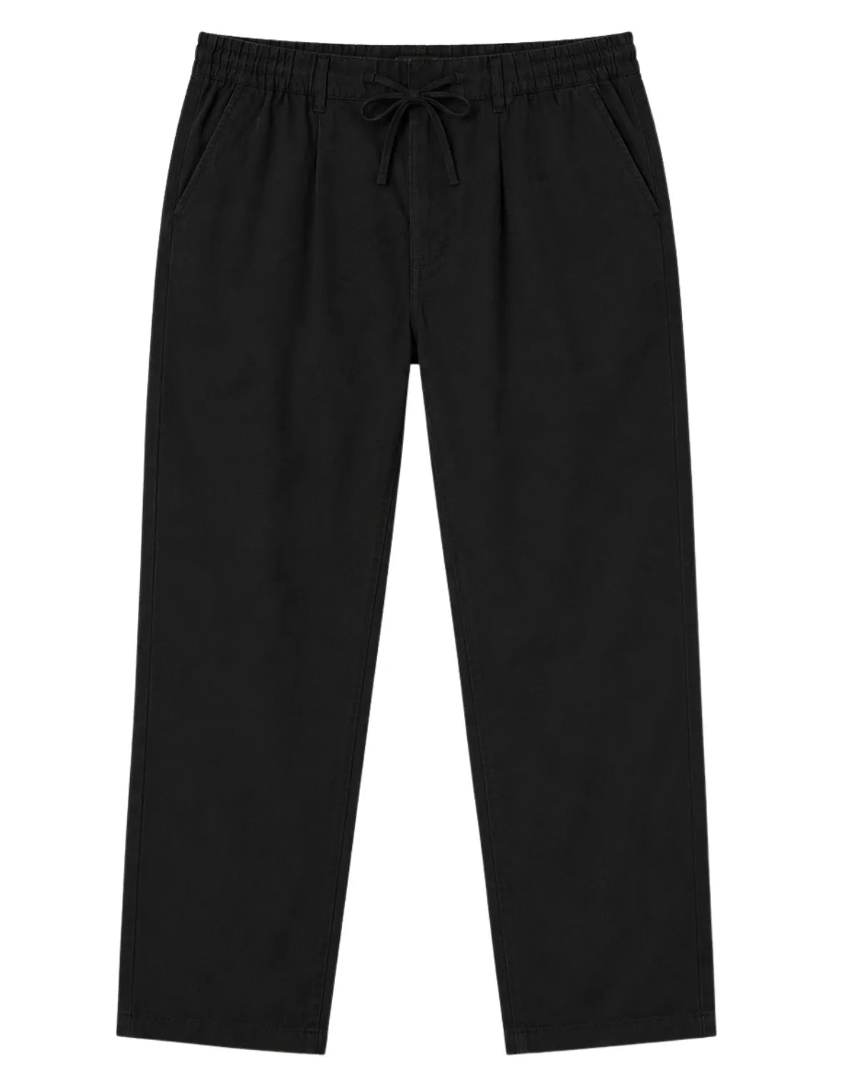 Duże męskie spodnie chinosy lniane Double Urban Outfitters CP-4104 czarne