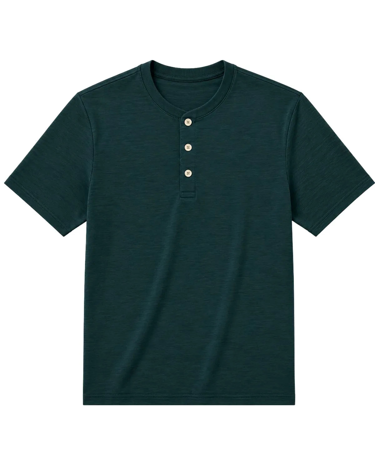Duża męska gładka koszulka na guziki krótki rękaw t-shirt Double Urban Outfitters TS-9146 morski
