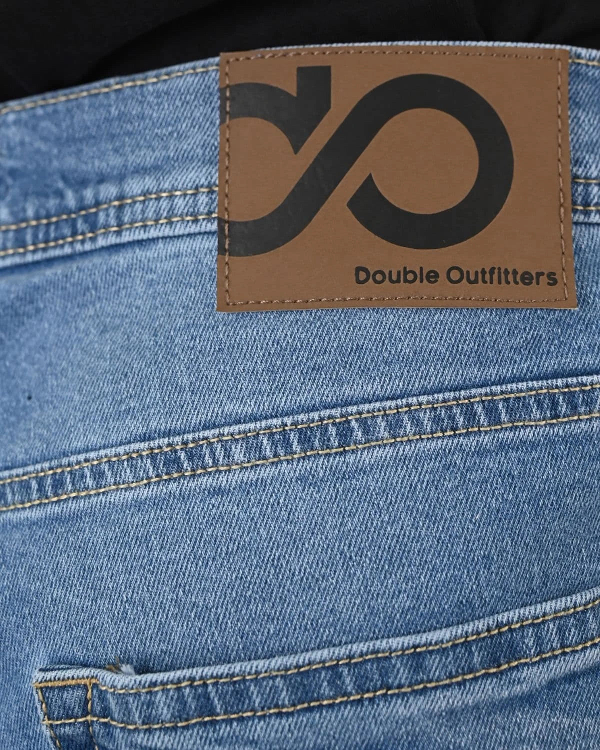 Duże męskie spodenki jeansowe Double Urban Outfitters MJS-7073 niebieskie