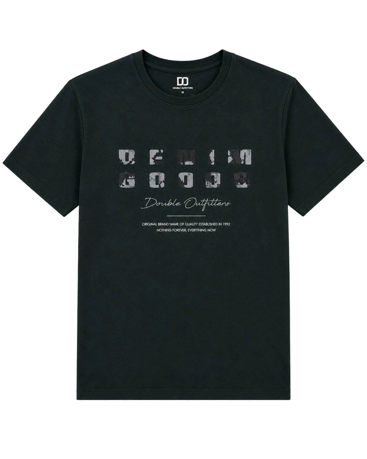 Duża męska koszulka krótki rękaw t-shirt Double Urban Outfitters TS-9131 ciemnozielony
