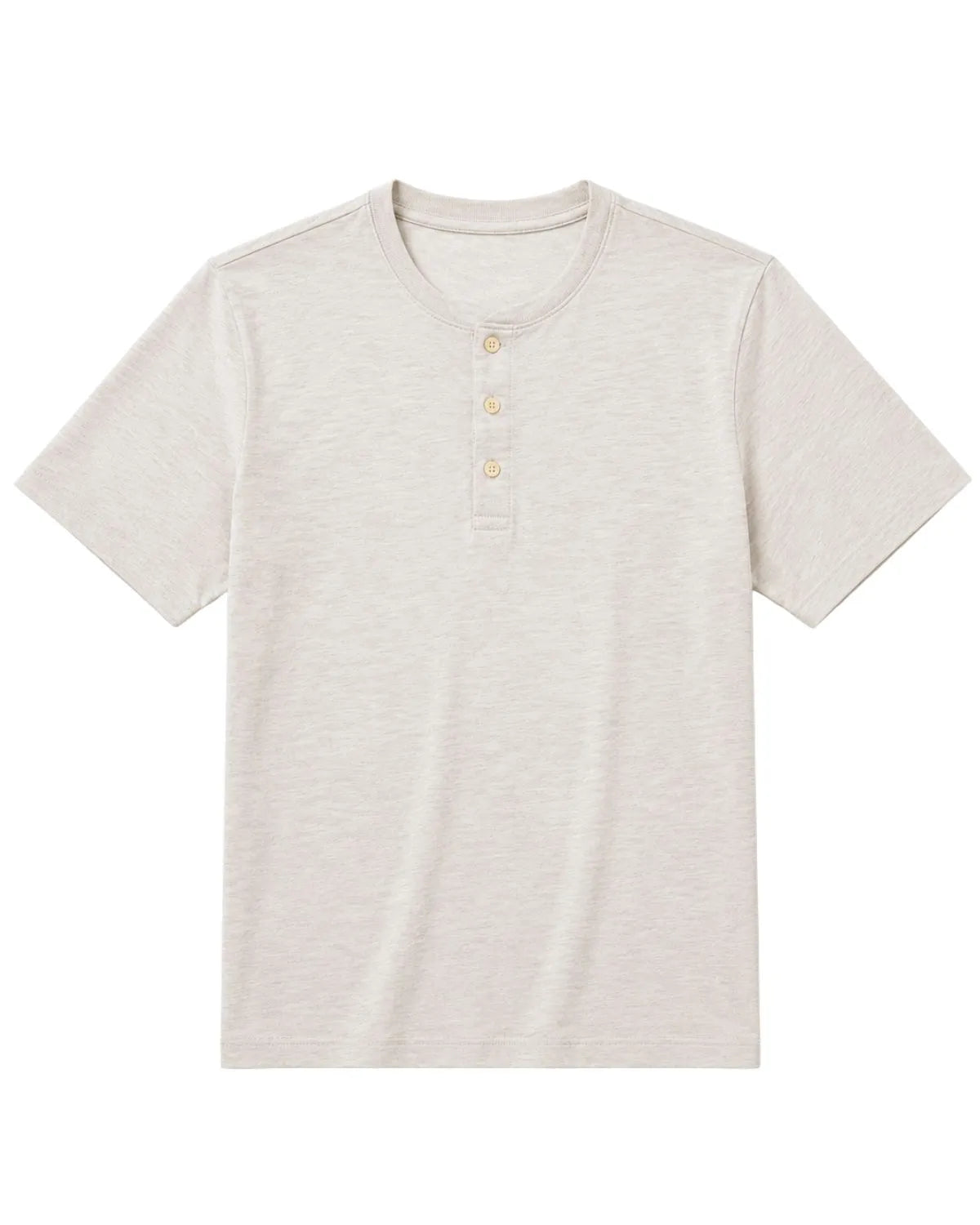 Duża męska gładka koszulka na guziki krótki rękaw t-shirt Double Urban Outfitters TS-9146 jasnoszary
