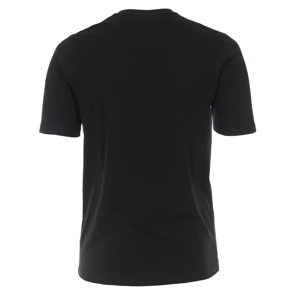 Duża męska gładka koszulka t-shirt Redmond 665-90 czarny