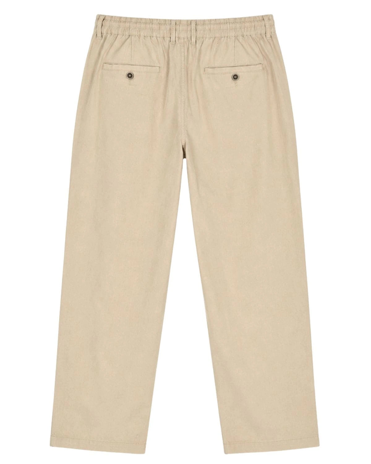 Duże męskie spodnie chinosy lniane Double Urban Outfitters CP-4104 beżowe