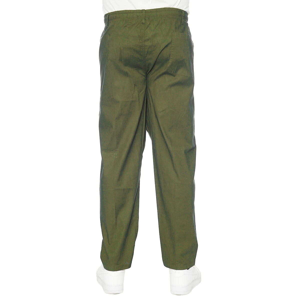 Duże męskie lniane spodnie Easy E2283-1320 khaki