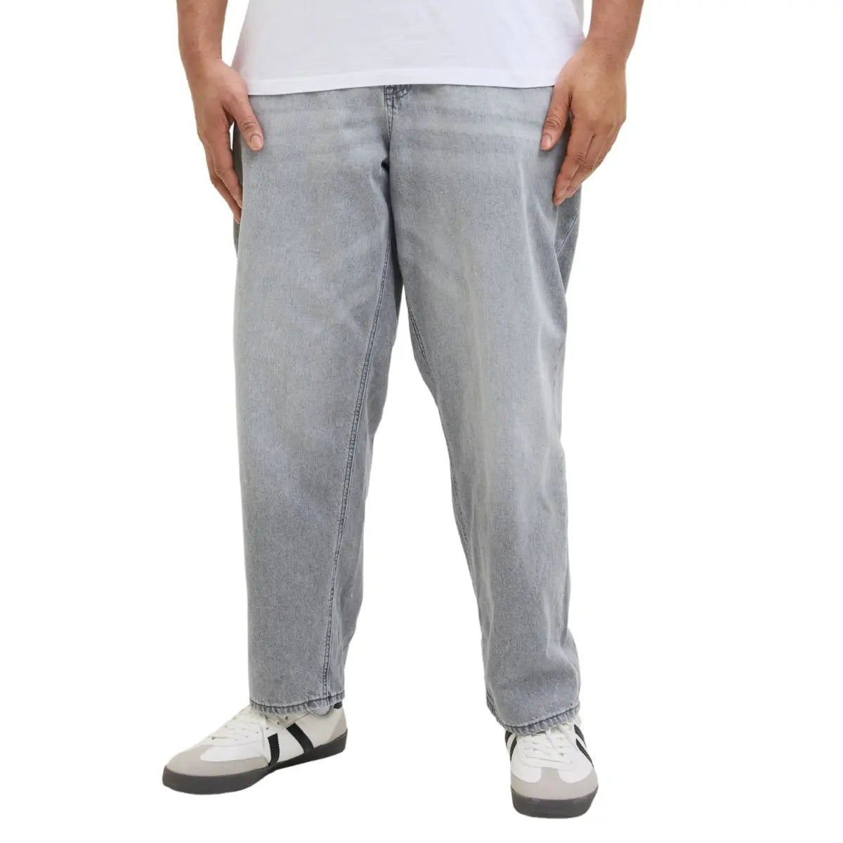 Duże męskie spodnie jeansowe Jack &amp; Jones 12267851 jasnoszare