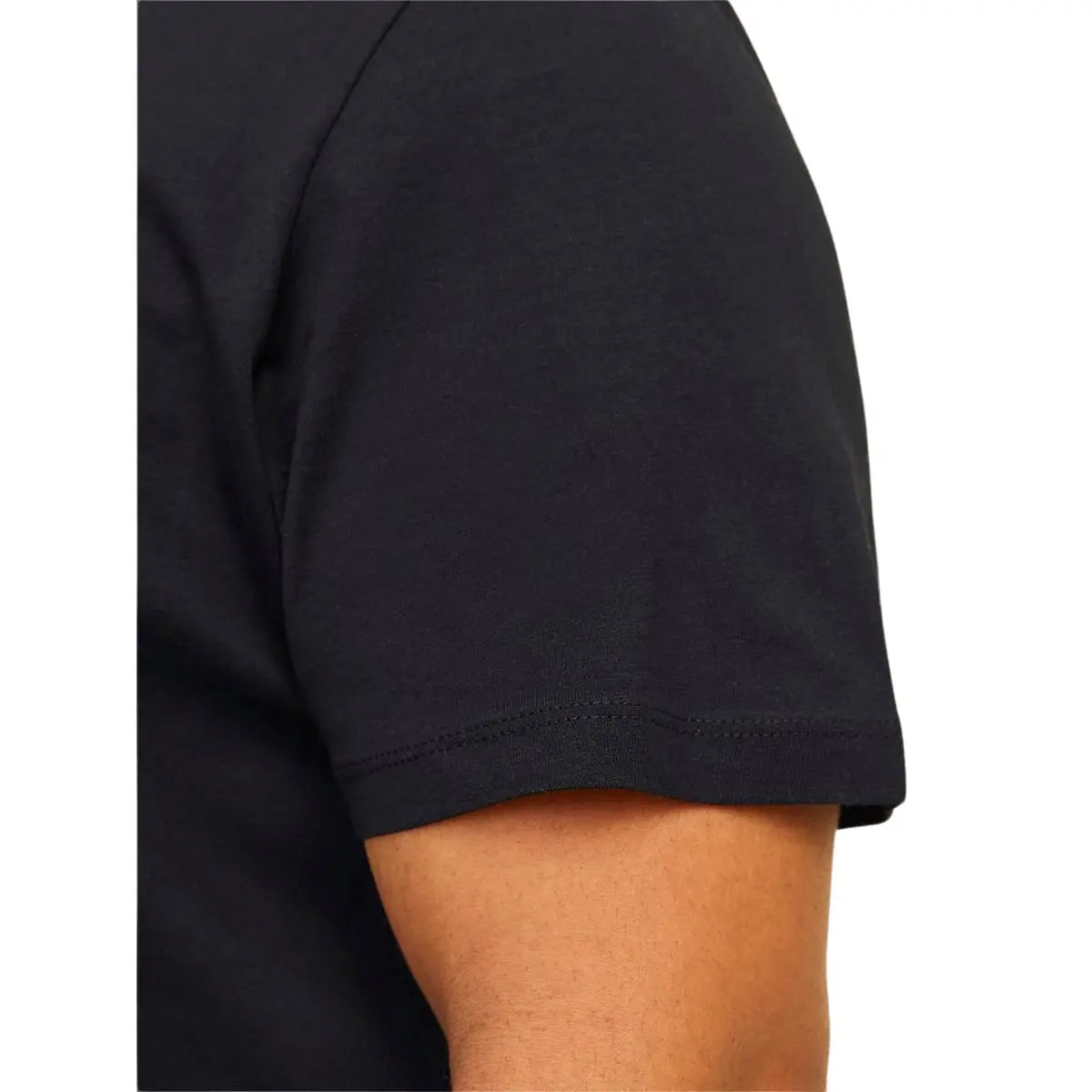 Duża męska koszulka bawełniana t-shirt z napisami Jack &amp; Jones 12258871 czarny