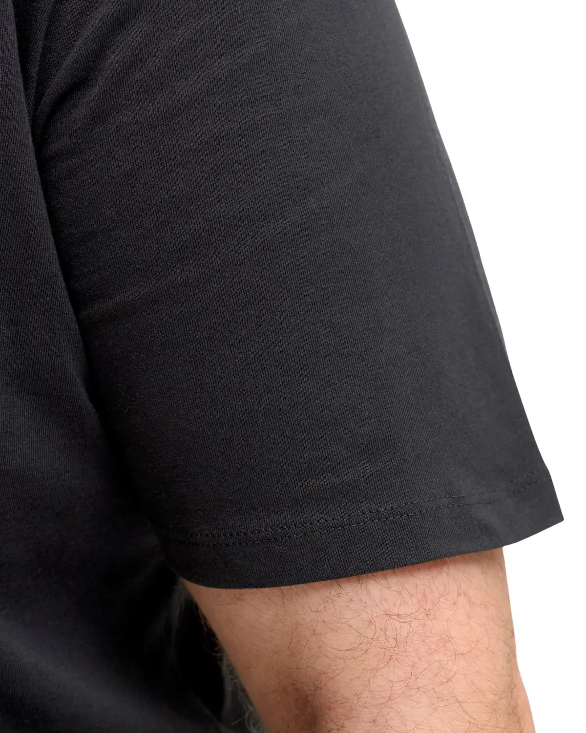 Duża męska koszulka z krótkim rękawem t-shirt z subtelnym napisem Jack &amp; Jones 12289683 czarny