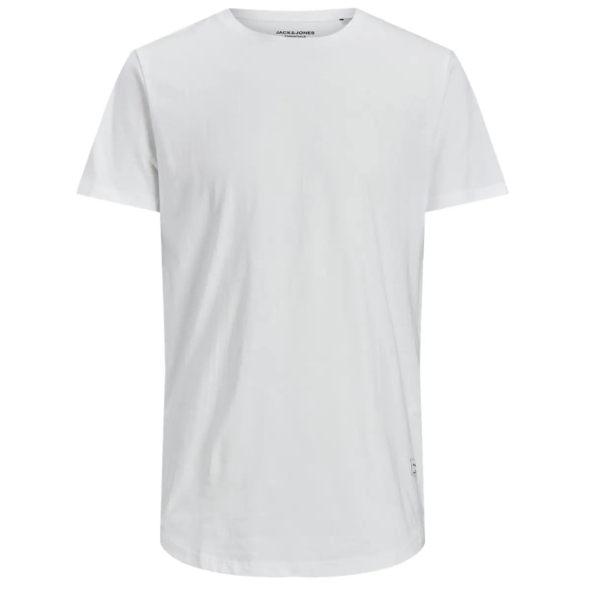 Duża męska koszulka z krótkim rękawem t-shirt gładki Jack &amp; Jones 12184933 biały