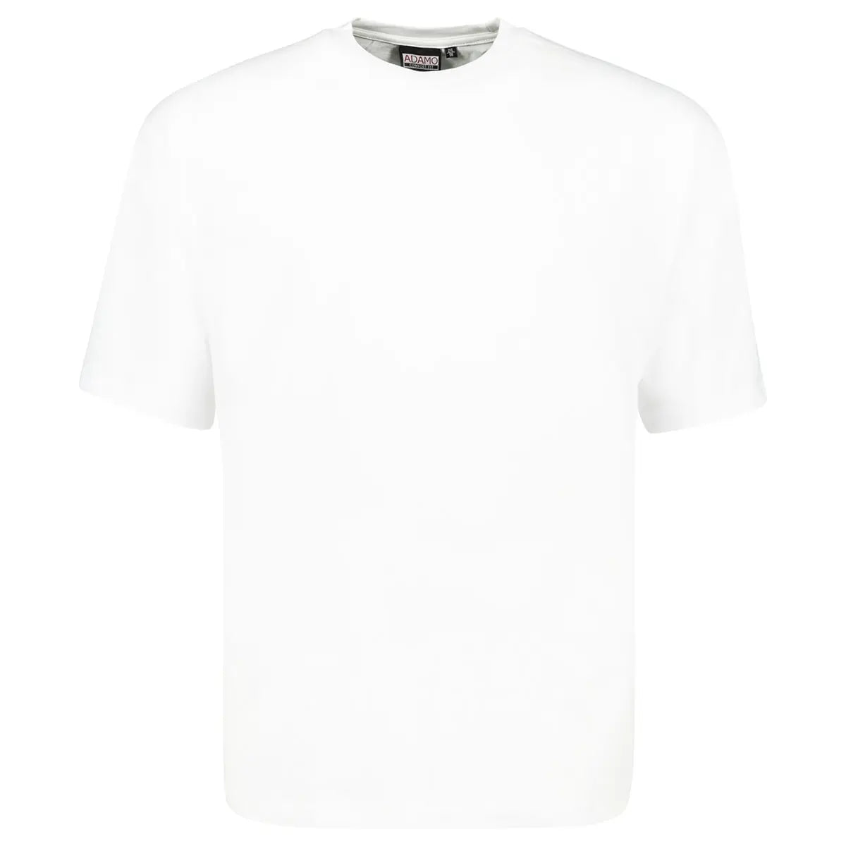 Koszulka gładki t-shirt dla wysokiego mężczyzny (TALL) Adamo 139110-100 biały