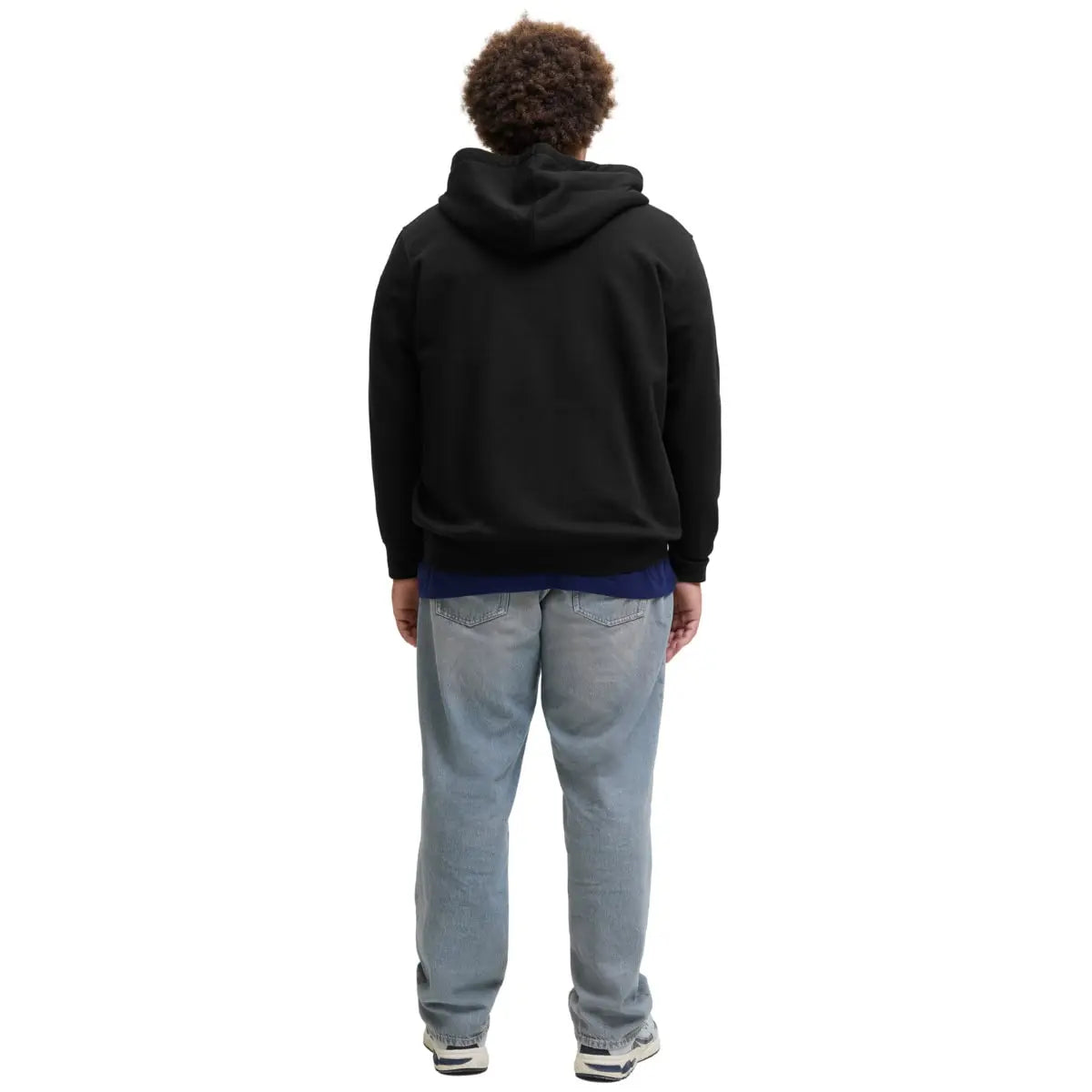 Duża męska bluza rozpinana z kapturem Jack &amp; Jones 12279517 czarna