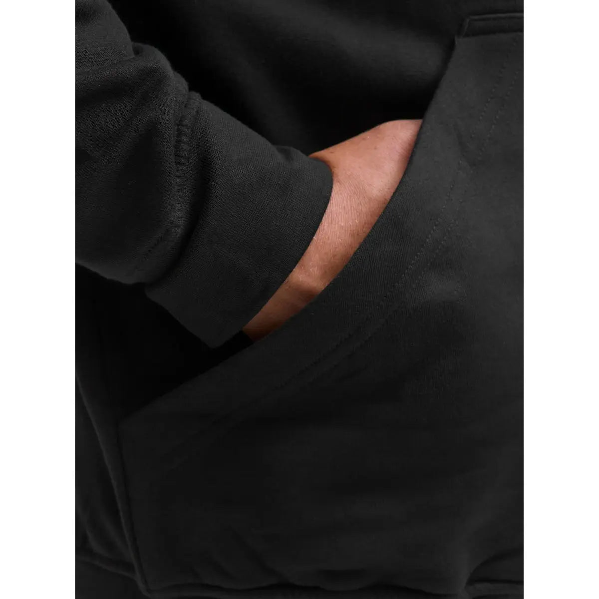 Duża męska bluza rozpinana z kapturem Jack &amp; Jones 12279517 czarna