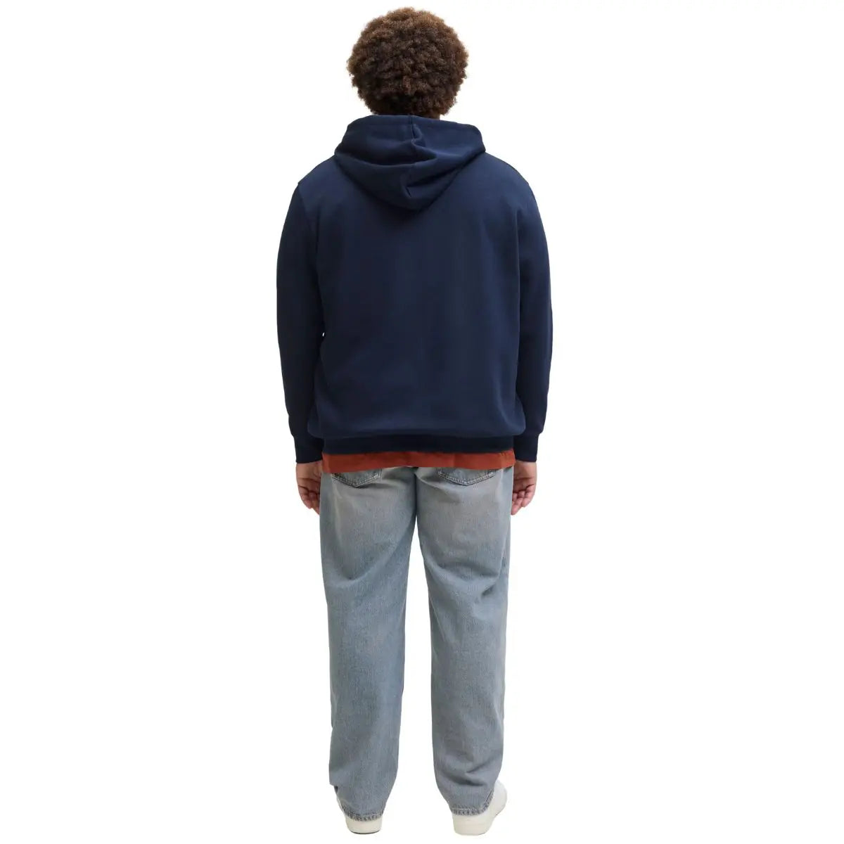 Duża męska bluza rozpinana z kapturem Jack &amp; Jones 12279804 granatowa