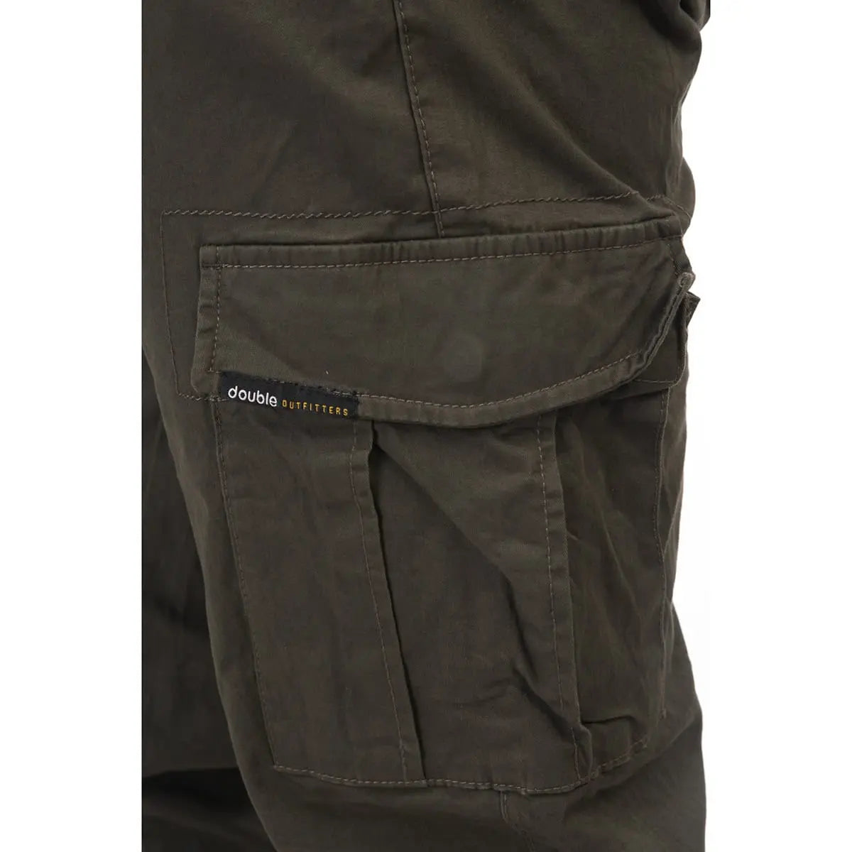 Duże męskie spodnie bojówki proste nogawki Double Urban Outfitters CCP-4014 khaki