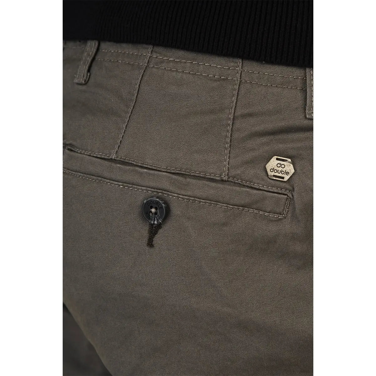 Duże męskie spodnie chinosy Double Urban Outfitters CP-4012 jasnoszare