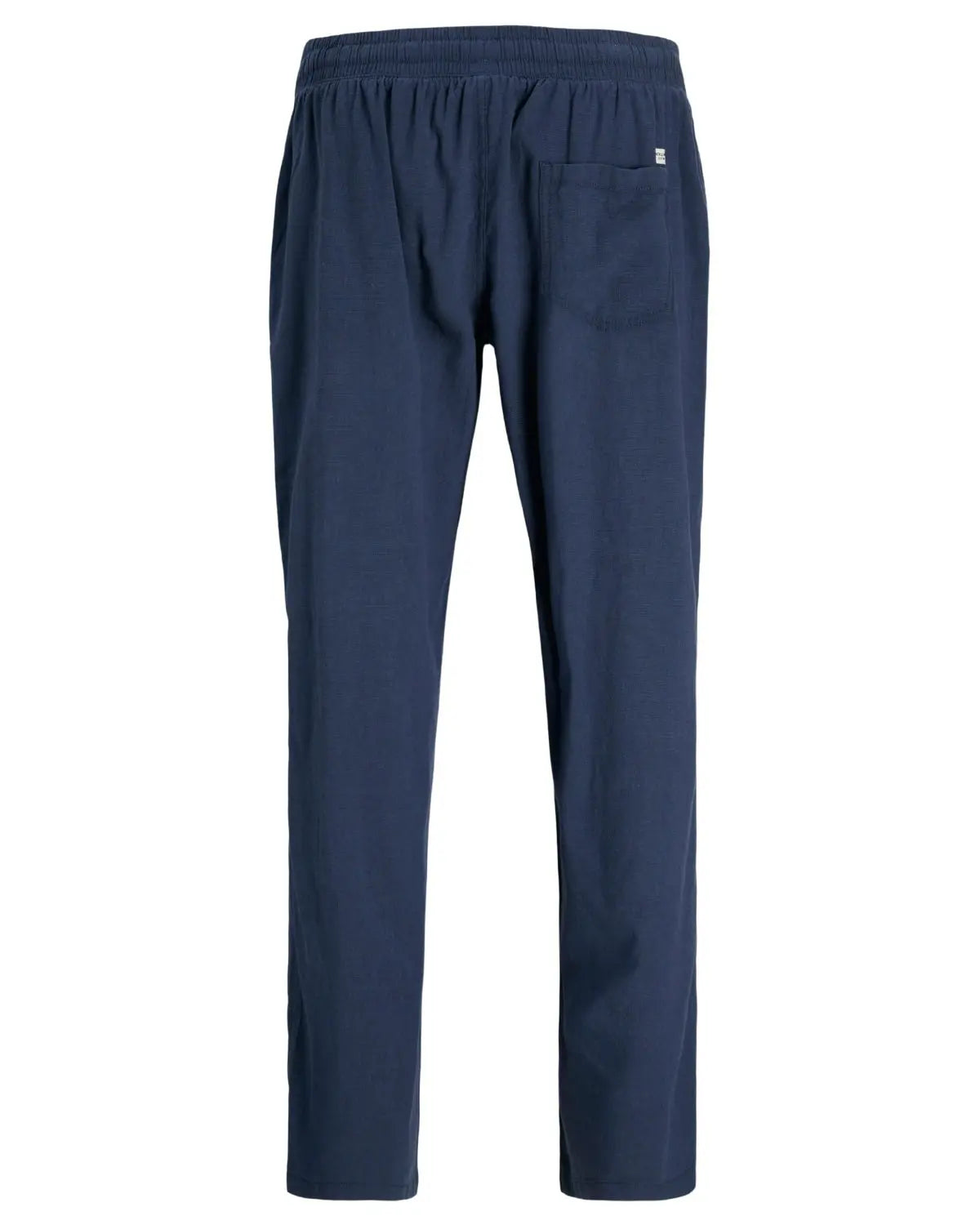 Duże męskie spodnie chinosy z lnem Jack &amp; Jones 12294266 granatowe