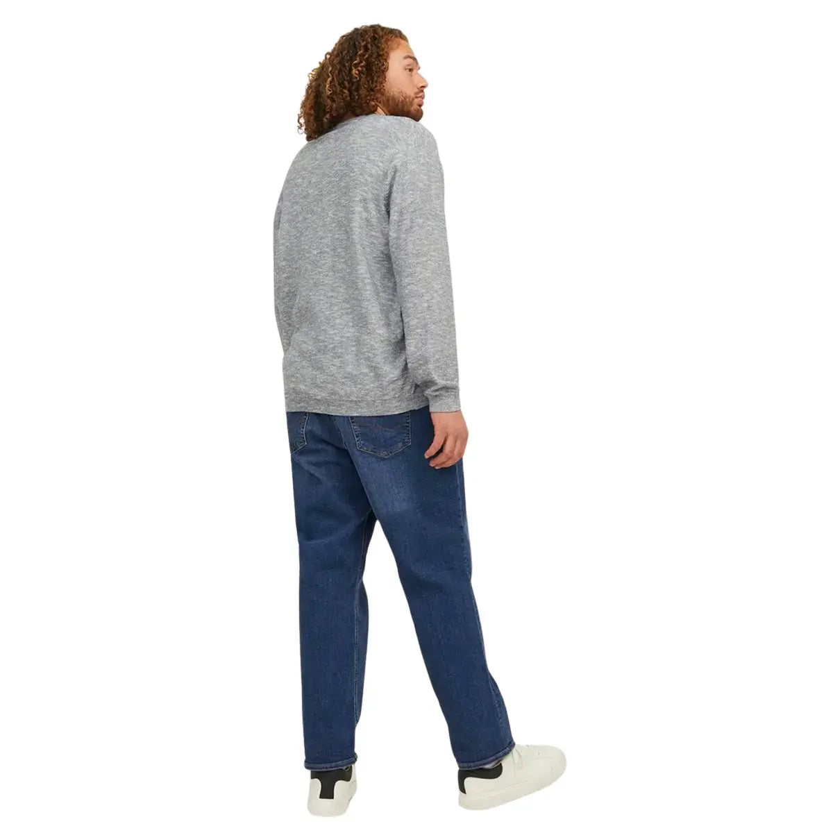 Duże męskie spodnie jeansowe Jack &amp; Jones Mike 12234769 ciemnoniebieskie