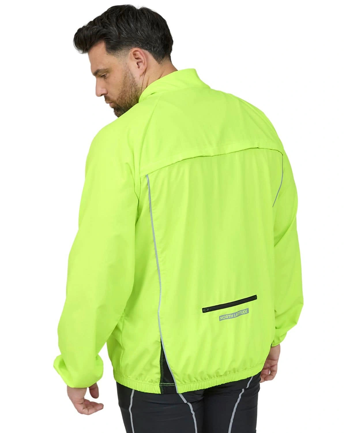 Duża sportowa lekka kurtka softshell ze stójką North 56°4 99253-0610 żółto/zielona