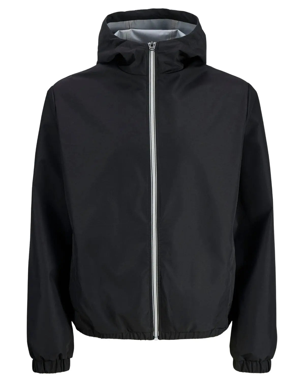 Duża męska przejściowa kurtka z kapturem Jack &amp; Jones 12289247 czarna