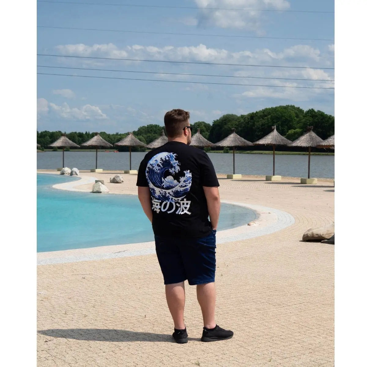 Duże męskie koszulki z krótkim rękawem t-shirt z dużym nadrukiem na plecach 3 sztuki Jack &amp; Jones 12285075 multi