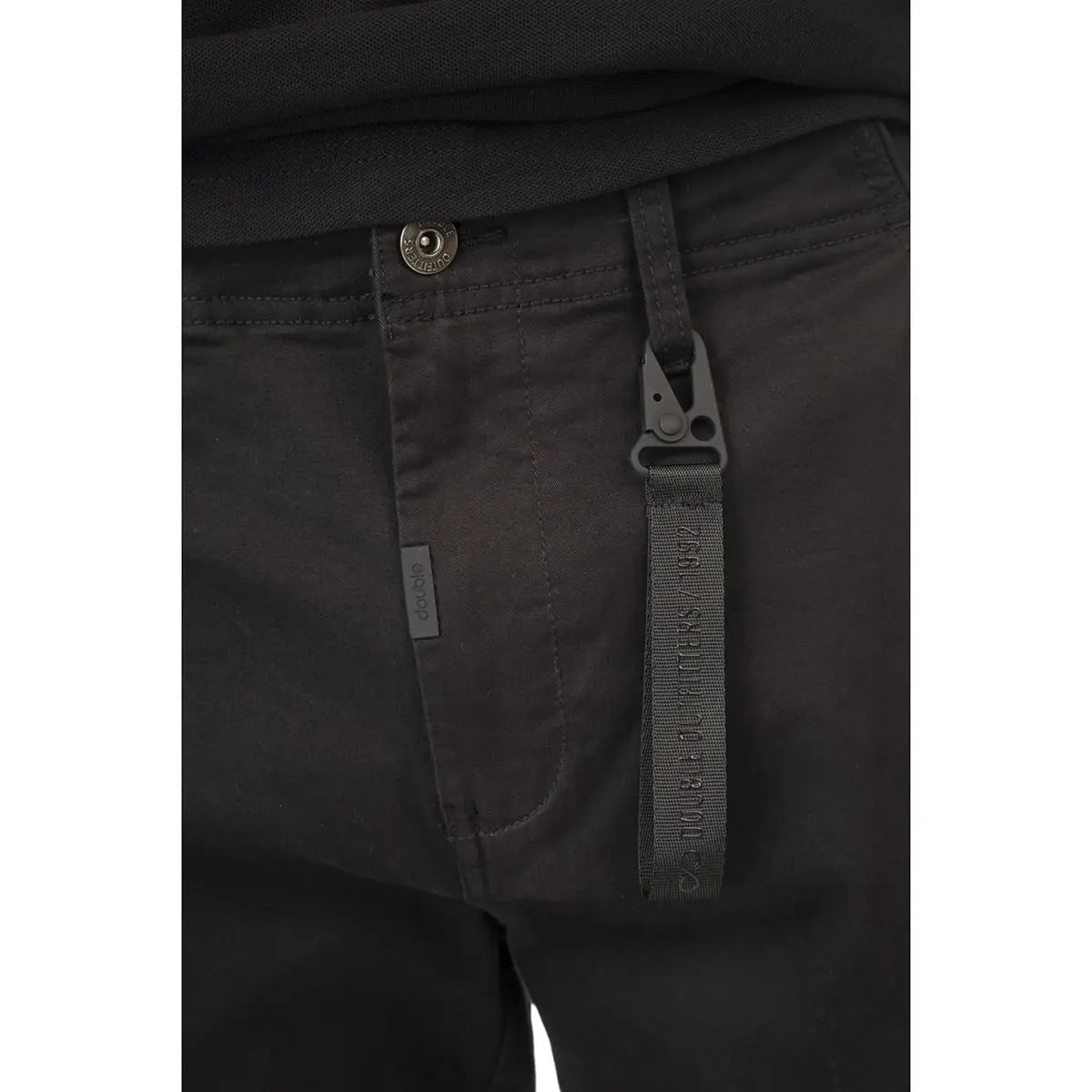 Duże męskie spodnie bojówki ze ściągaczami Double Urban Outfitters CCP-4013 czarne