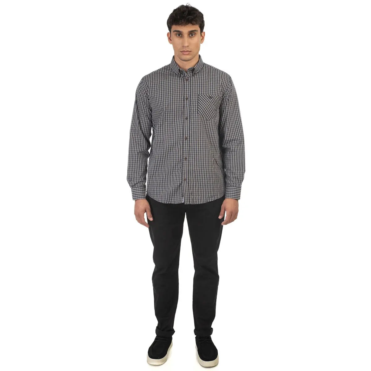 Duże męskie spodnie chinosy Double Urban Outfitters CP-4015 czarne