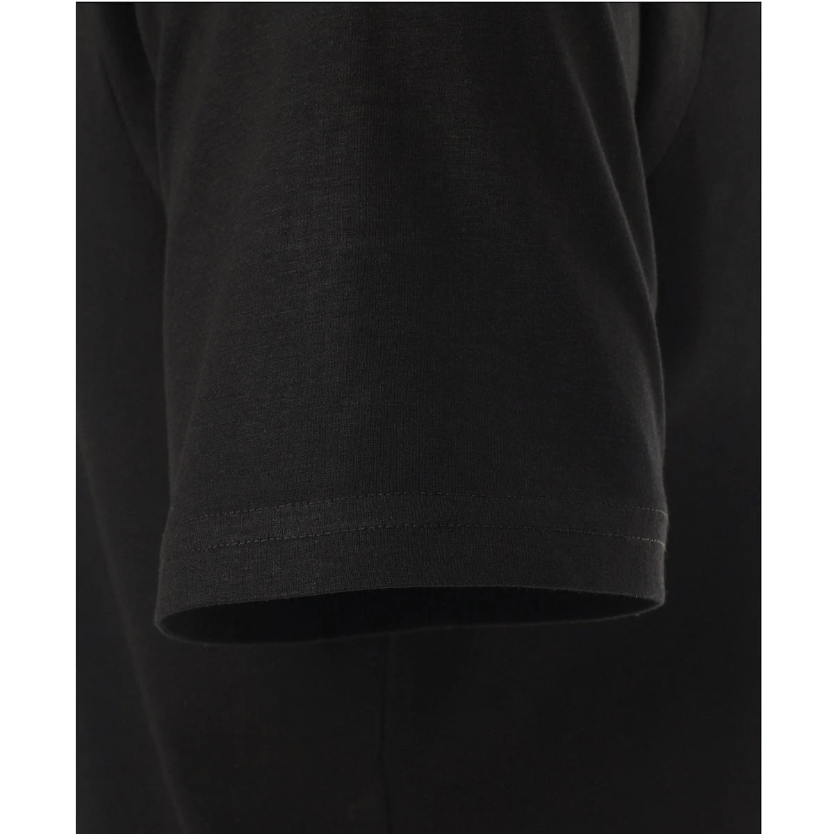Duża męska gładka koszulka z dekoltem w serek t-shirt Redmond 660-90 czarny