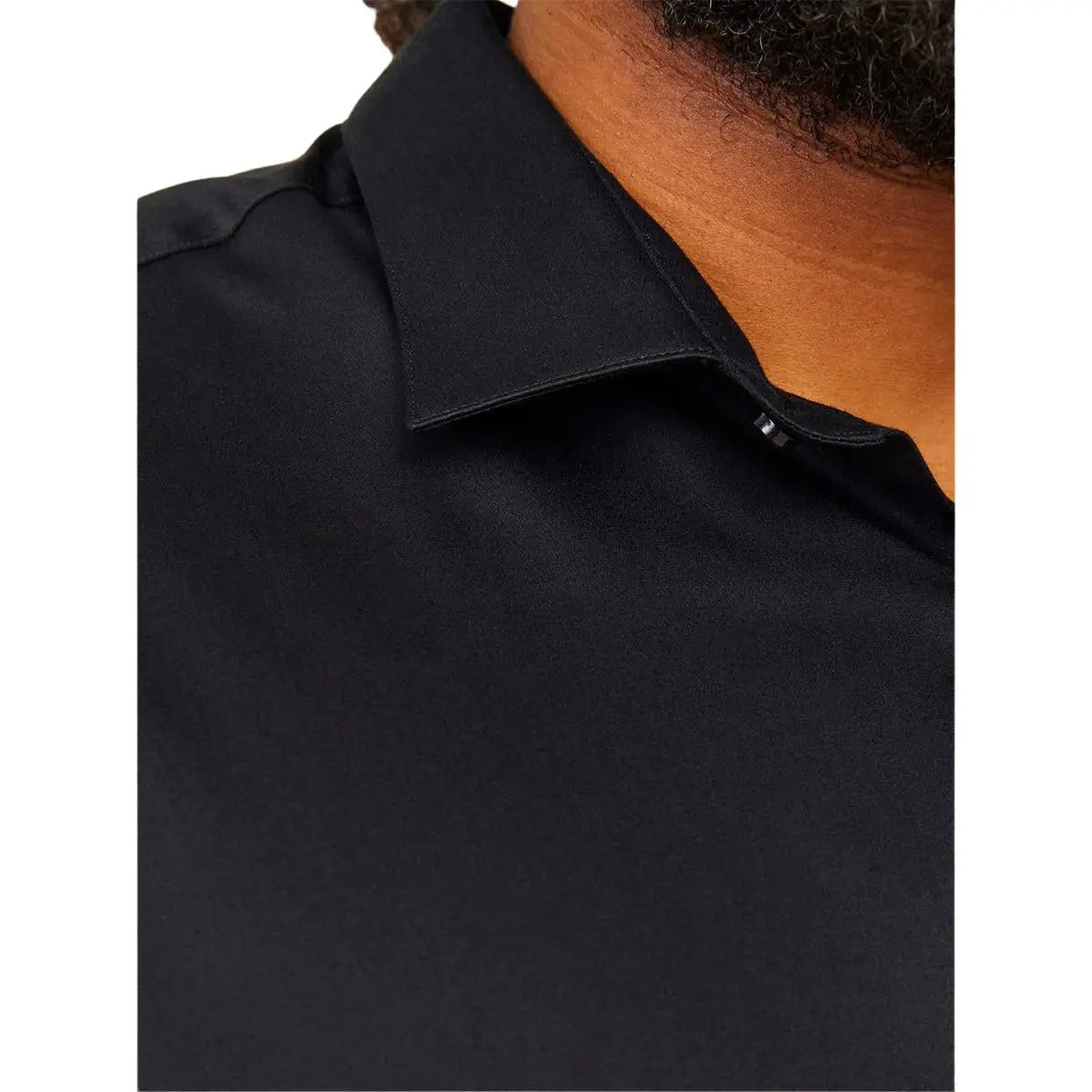 Duża koszula męska gładka z długim rękawem Jack &amp; Jones 12264030 czarna
