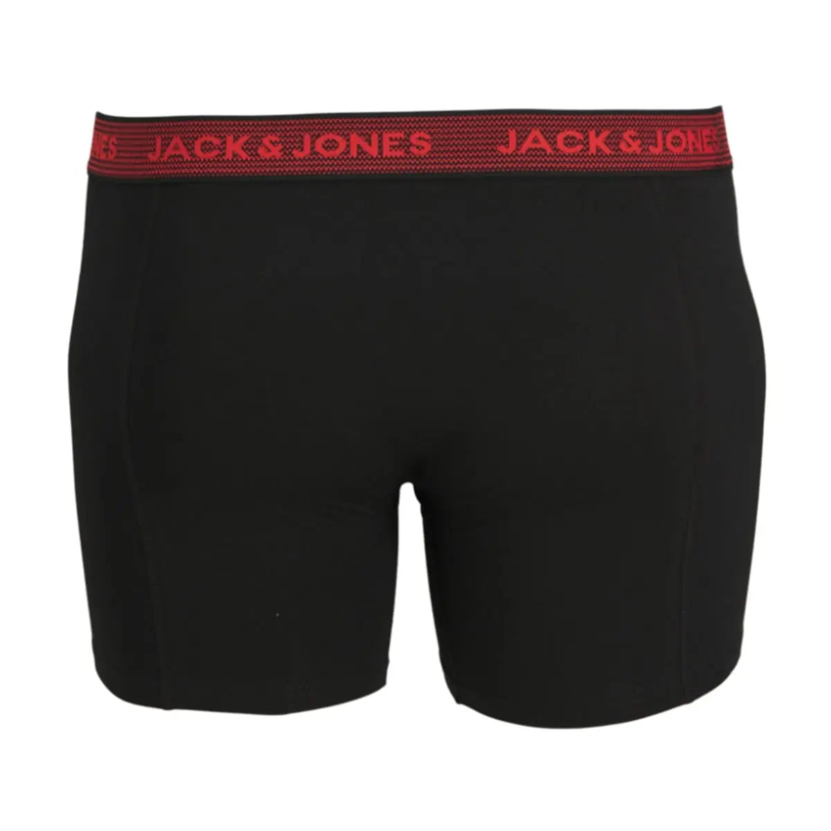 Duża bielizna męska bokserki 3 sztuki z kolorową gumką Jack &amp; Jones 12211666 czarne