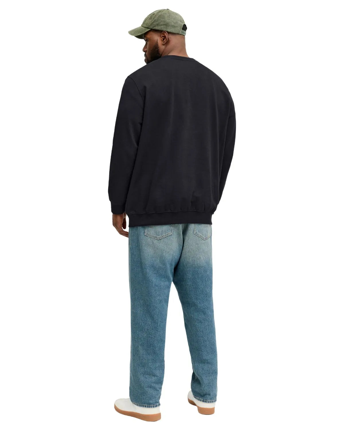 Duża męska cienka bluza wkładana przez głowę Jack &amp; Jones 12294579 czarna