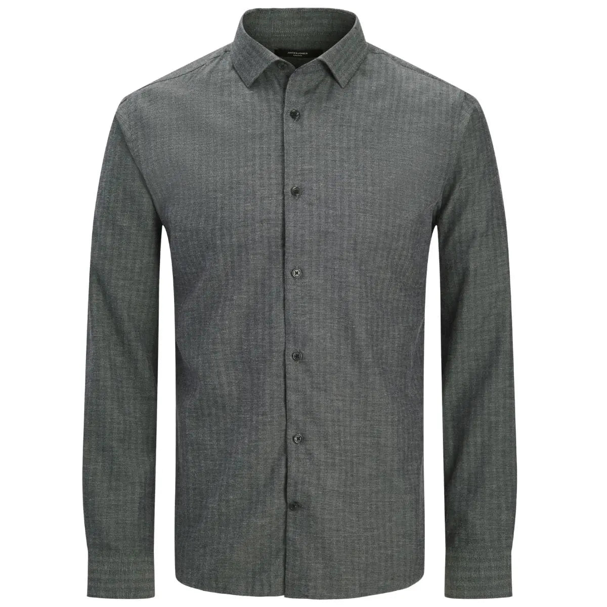 Duża męska koszula w paski długi rękaw Jack &amp; Jones 12292159 szara