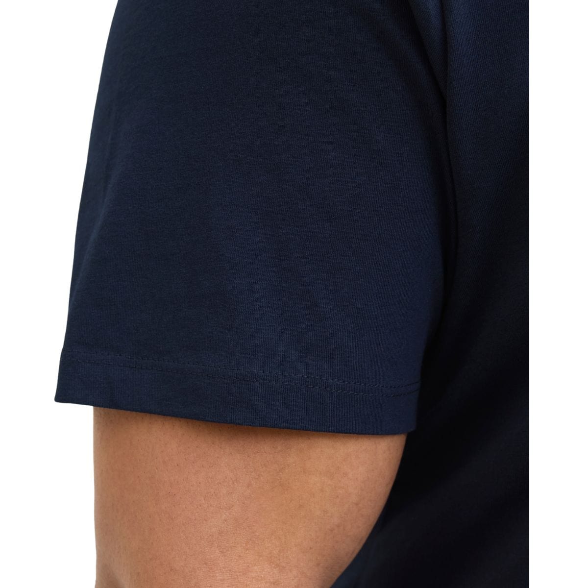 Duża męska koszulka T-shirt z nadrukiem i napisem Jack &amp; Jones 12275757 granatowy