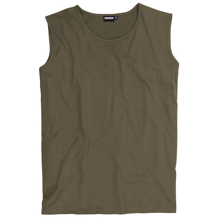 Duża męska koszulka bokserka Adamo 129410-441 khaki