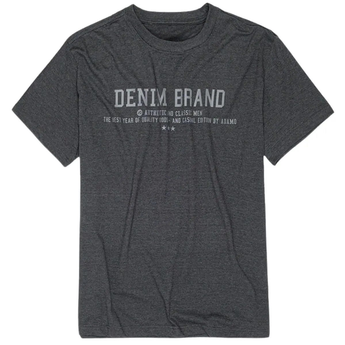 Duża męska koszulka t-shirt Adamo 139021-770 ciemnoszary