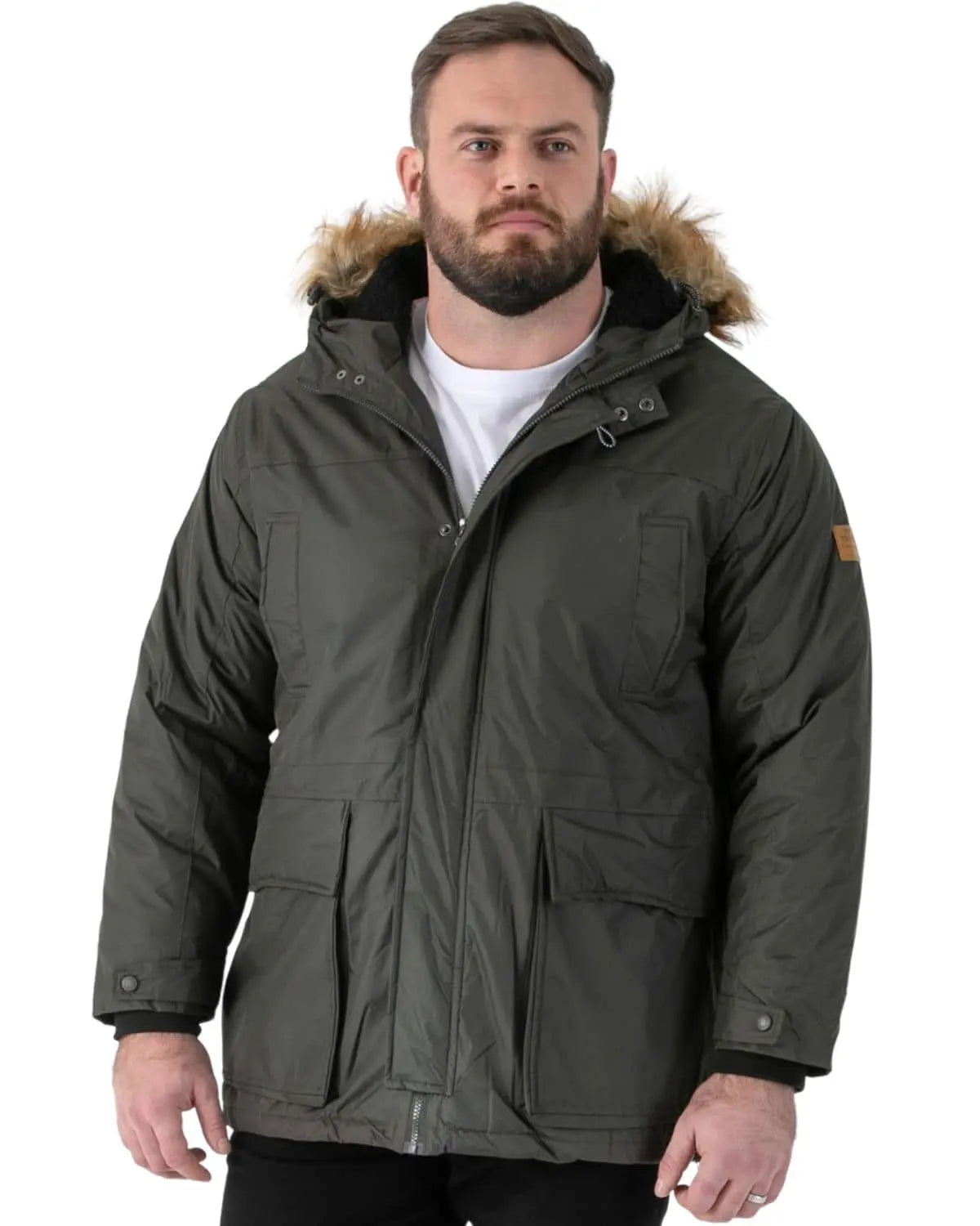 Duża męska kurtka jesienno/zimowa Duke D555 Lovett khaki