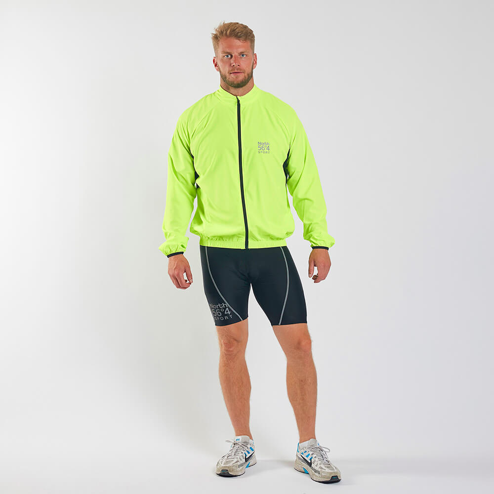 Duża sportowa lekka kurtka softshell ze stójką North 56°4 99253-0610 żółto/zielona
