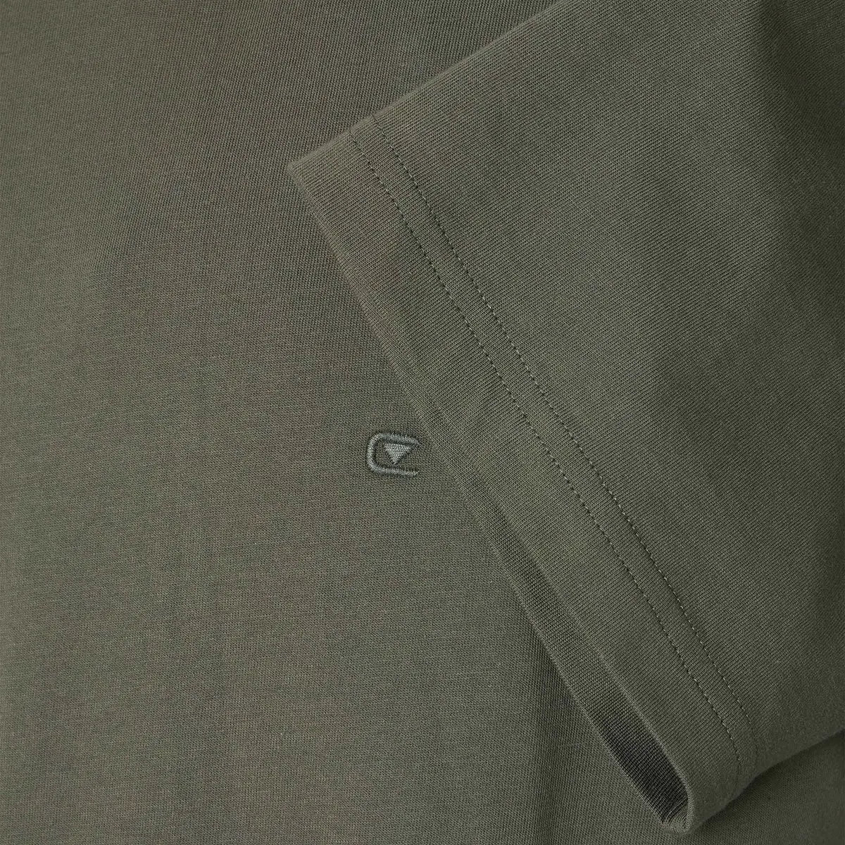 Duża męska koszulka gładka t-shirt Casa Moda 4200-301 khaki