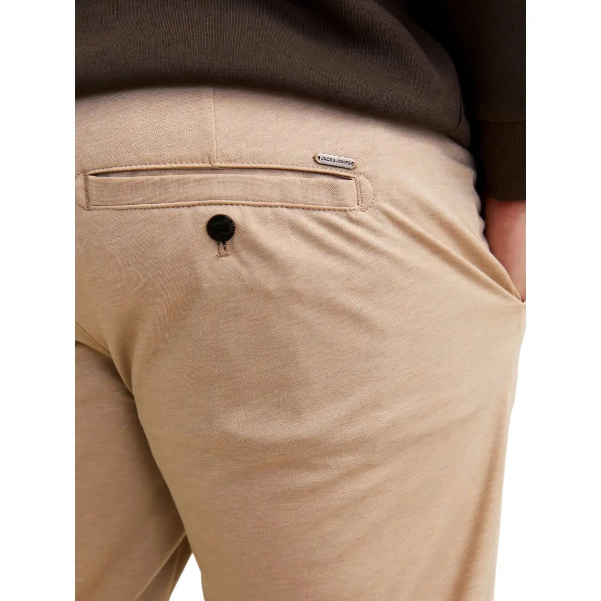 Duże męskie spodnie chinosy Jack &amp; Jones 12250503 beżowe
