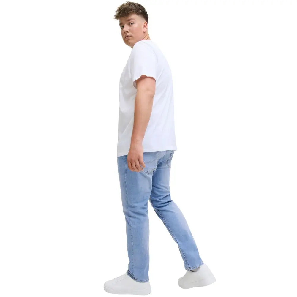 Duże męskie spodnie jeansowe Jack &amp; Jones 12284341 niebieskie