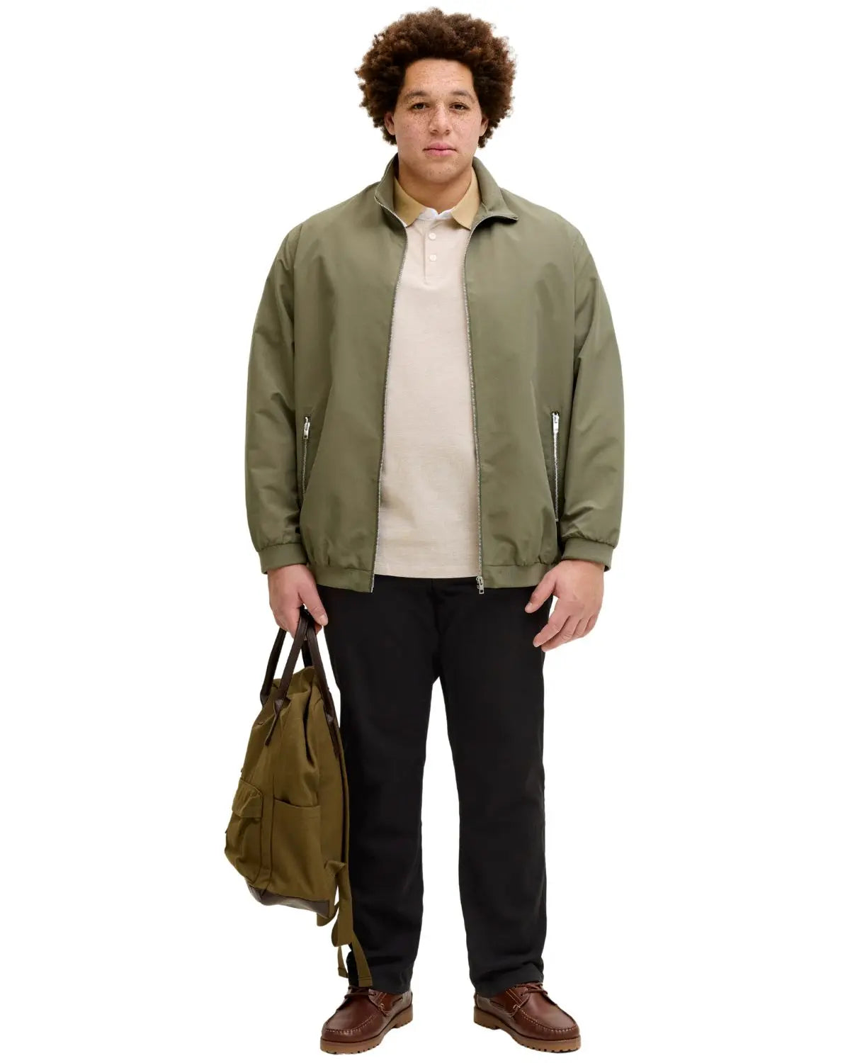 Duże męskie spodnie chinosy Jack &amp; Jones 12289162 czarne