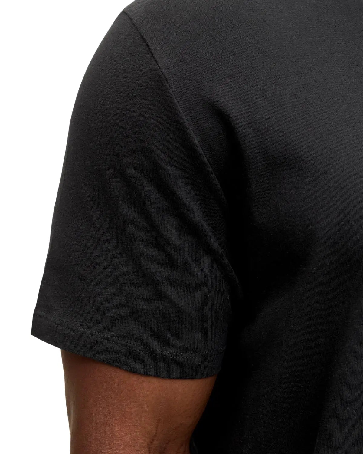 Duża męska koszulka z nadrukiem t-shirt Jack &amp; Jones 12295987 czarny