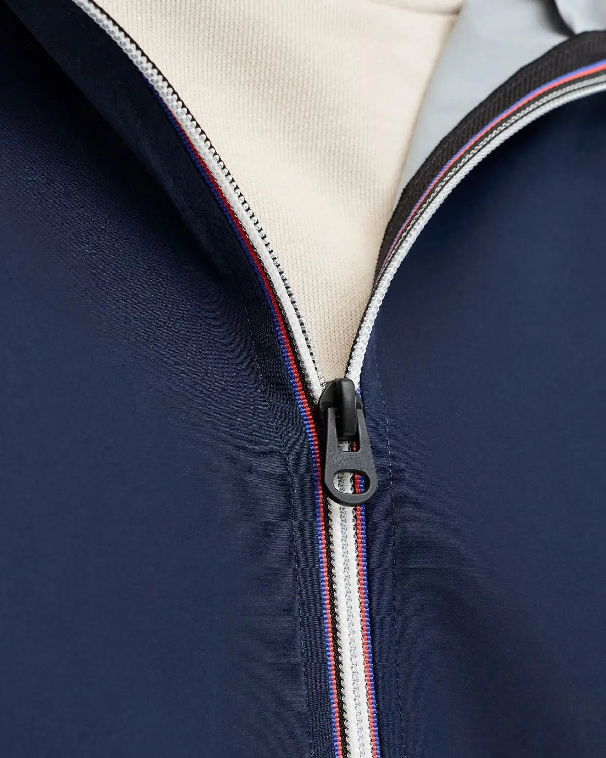 Duża męska przejściowa kurtka z kapturem Jack &amp; Jones 12289247 granatowa