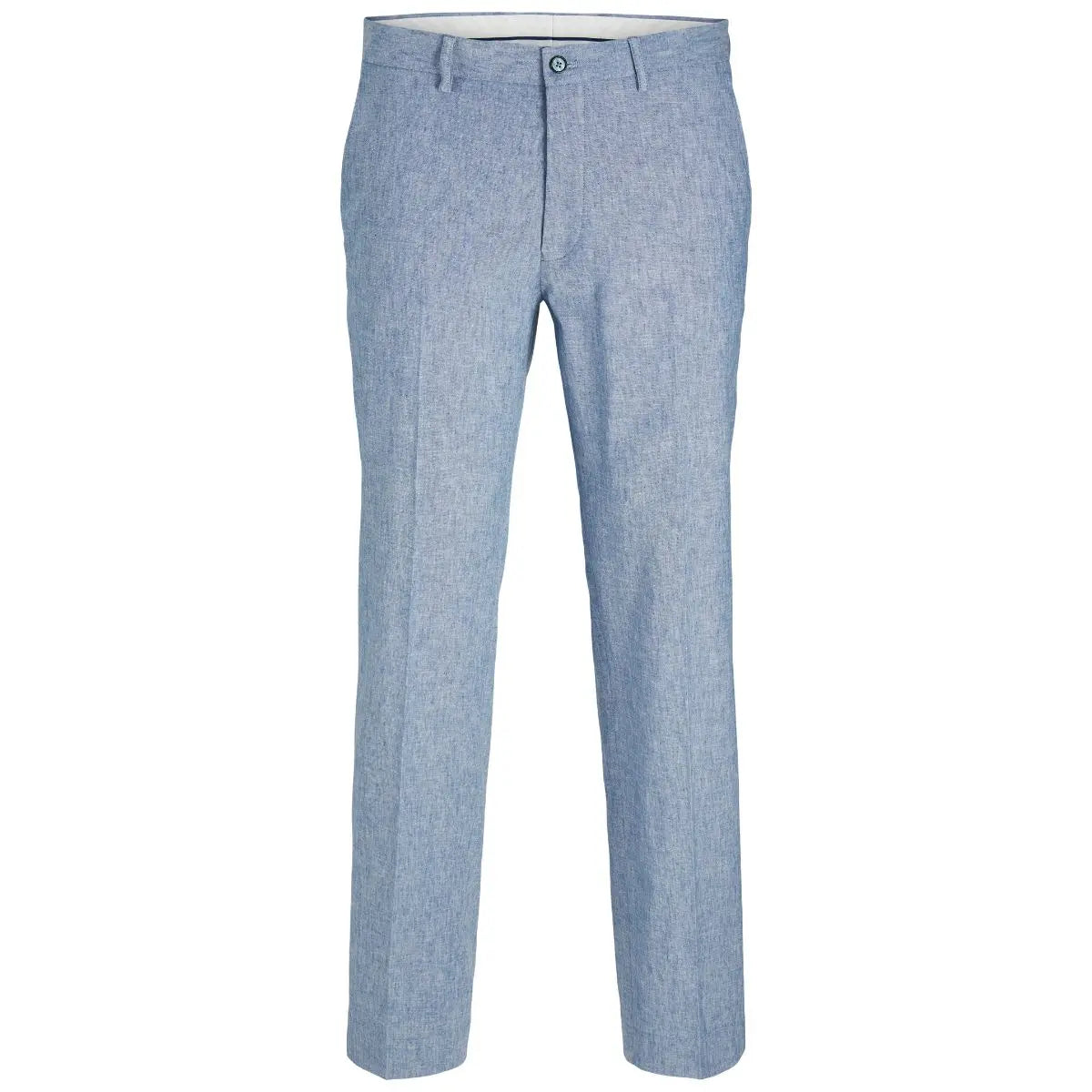 Duże męskie spodnie chinosy z lnem Jack &amp; Jones  12278727 błękitne