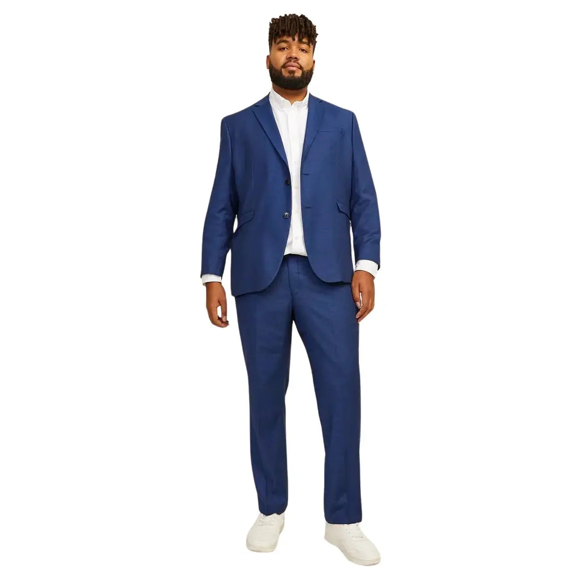 Duże męskie spodnie eleganckie Jack &amp; Jones 12263989 ciemnoniebieskie