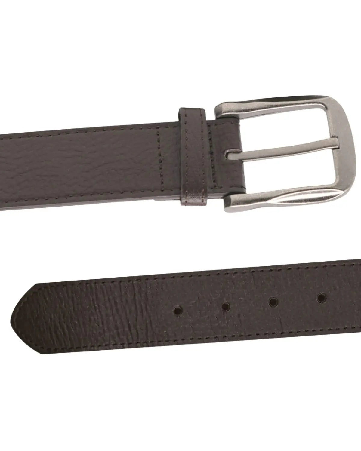 Męski duży pasek Duke D555 Harrison 3,9 cm brązowy