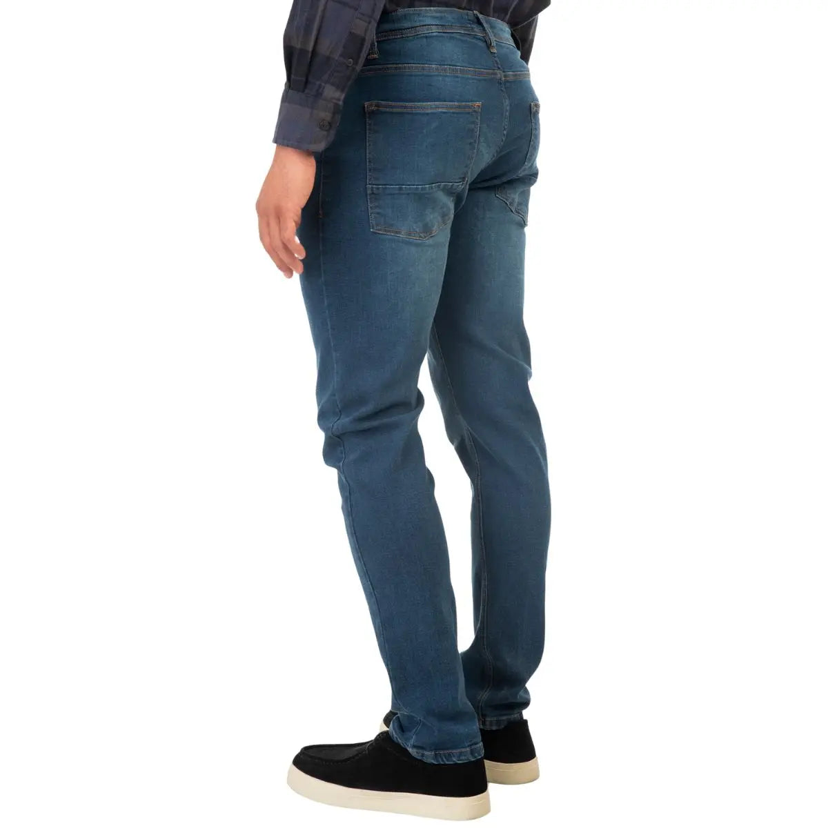 Duże męskie spodnie jeansy Double Urban Outfitters MJP-4022 niebieskie
