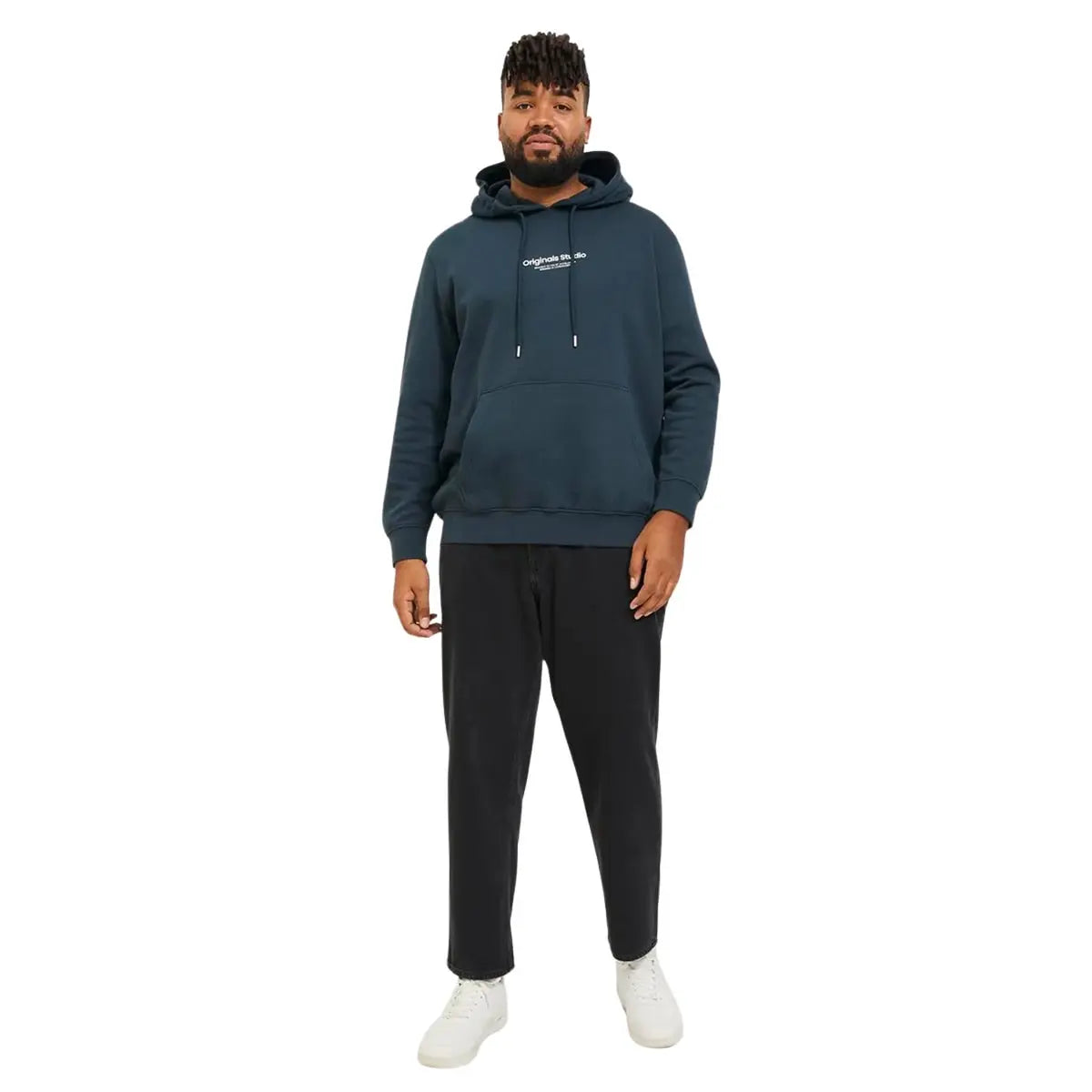 Duże męskie spodnie jeansowe Jack &amp; Jones Chris 12243563 czarne