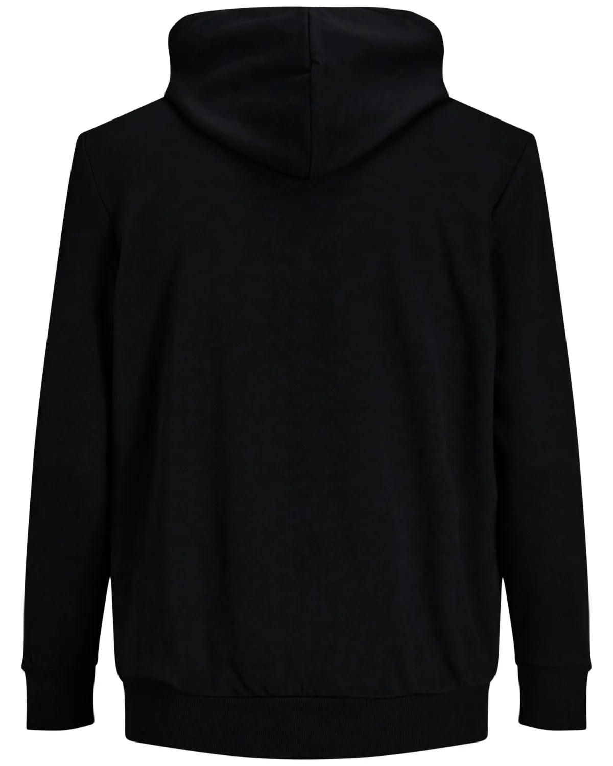Duża męska gładka bluza rozpinana z kapturem Jack &amp; Jones 12182493 czarna