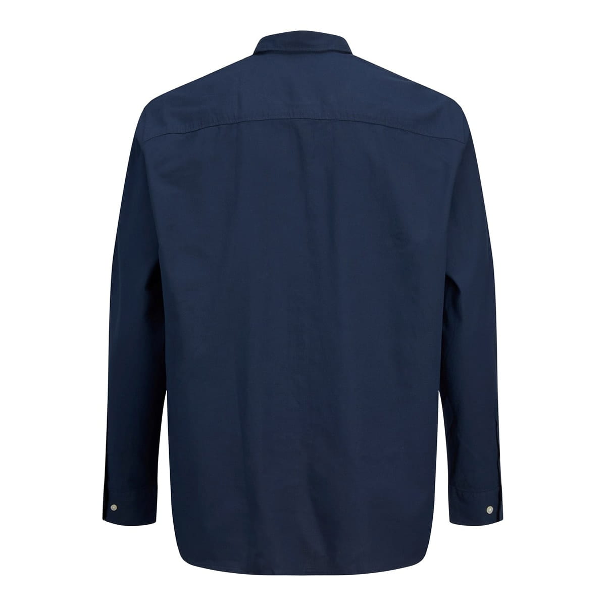 Duża koszula męska z długim rękawem gładka Jack &amp; Jones 12190444 granatowa