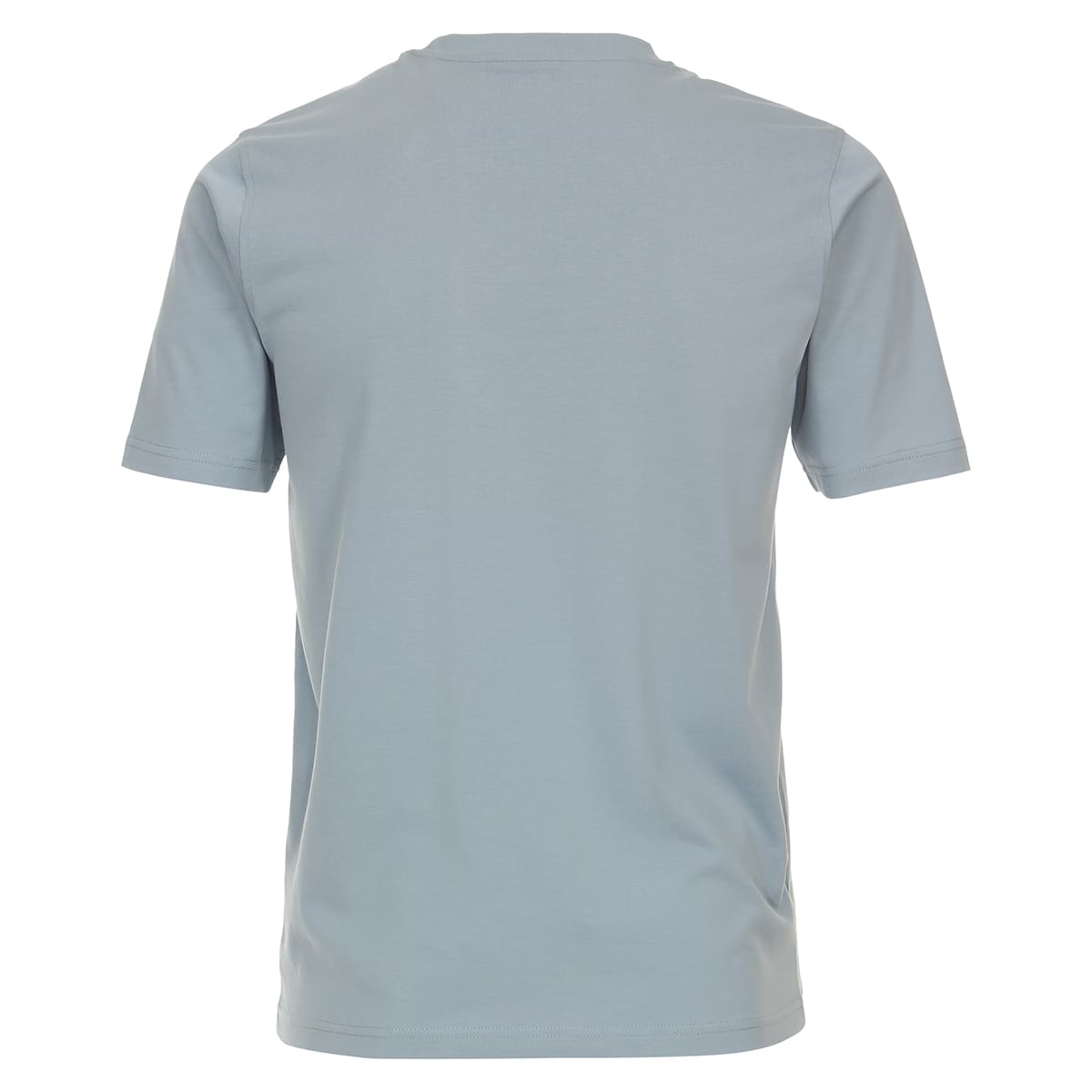 Duża męska koszulka gładka t-shirt Casa Moda 4200-130 szaroniebieski